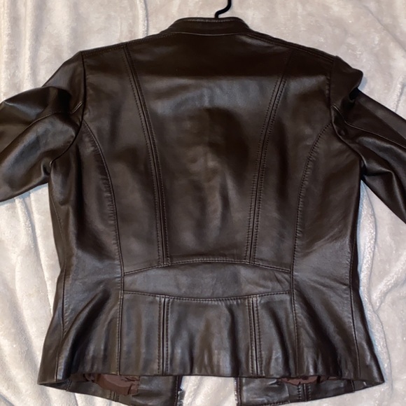 Danier Dark Brown Leather Jacket - Picture 4 of 4